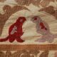 Vintage Turkish hand-knotted rug 114x122 cm