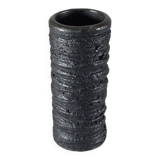 Small vintage brutalist vase with oxidised glaze from the 1950s.