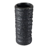 Small vintage brutalist vase with oxidised glaze from the 1950s.