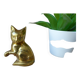 Vintage brass cat figure