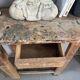 Genuine vintage wooden workbench from the 1960s stamped Grenade.