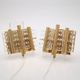 HANS AGNE JAKOBSSON. A pair of glass and brass wall lights