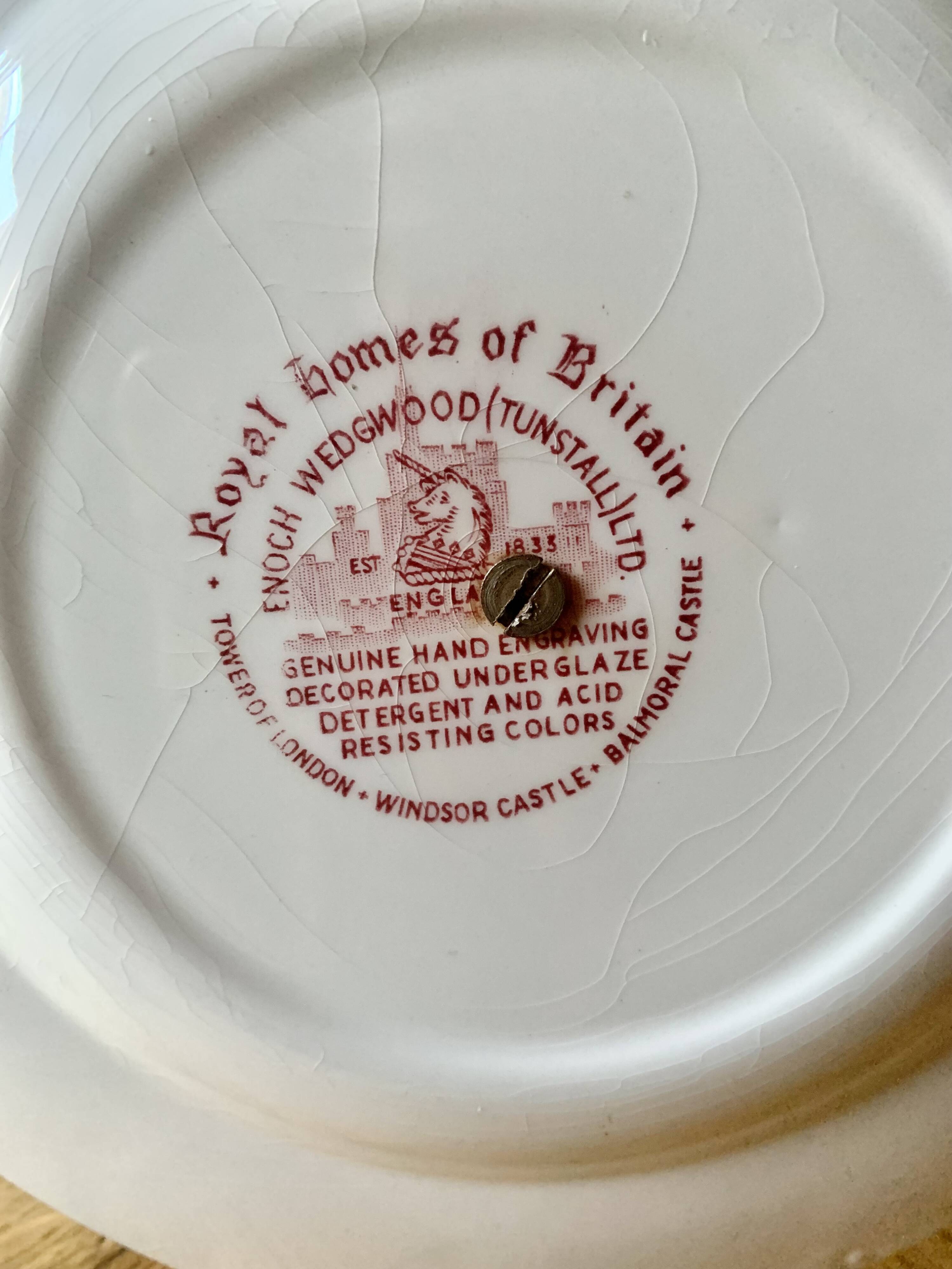 Antique double-decker servant - Enoch Wedgwood (Tunstall) Ltd - Royal Homes of Britain - 1960