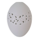 White porcelain egg vase
