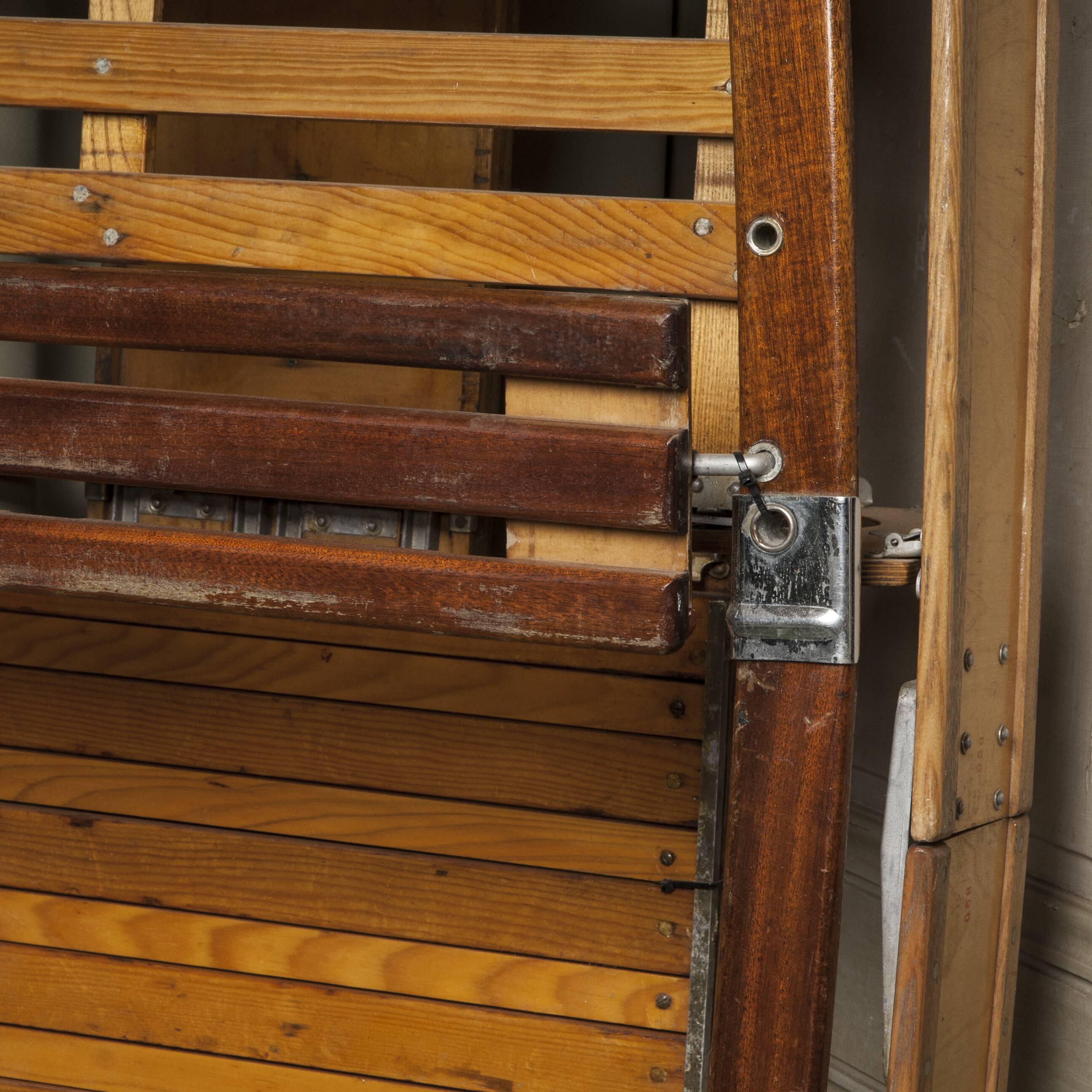 Vintage wooden boat skeleton frame