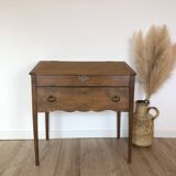 Vintage writing desk in solid pine
