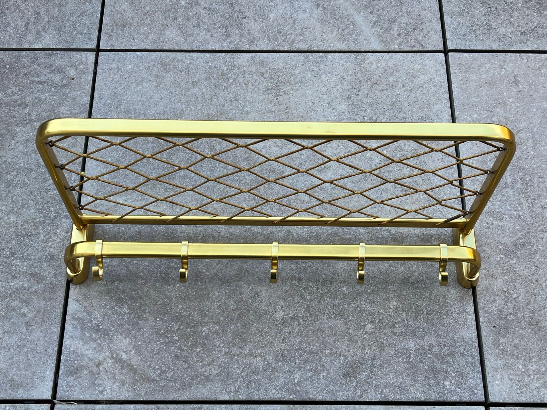 Coat rack style train luggage rack l=62cm