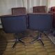 Set of four leather chairs Wilkhahn Germany design 1981