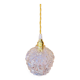 Globe pendant light in chiseled glass