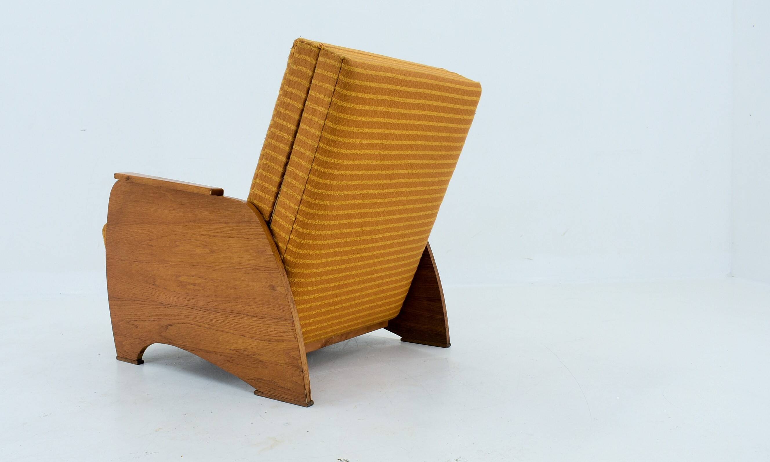1960s Armchair Convertible to Daybed, Czechoslovakia