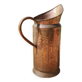 Copper jar, umbrella stand or vase