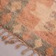 Peach Vintage Moroccan Rug 200 x 298 cm - Berber Wool Rug - Handmade Rug
