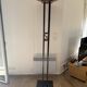 Lampadaire halogène vintage Elleluce – vasque cuivre & structure acier