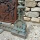 Large Front Fireplace Bronze 49cm 11kg - Marked DB 539 - Bar 113cm
