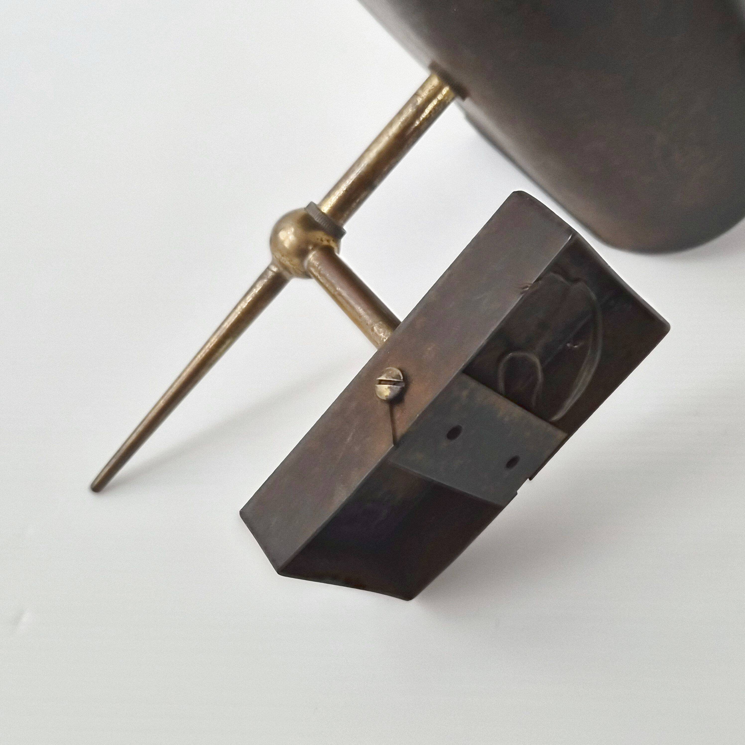 Pair of vintage 1950s wall lights signed M.D.