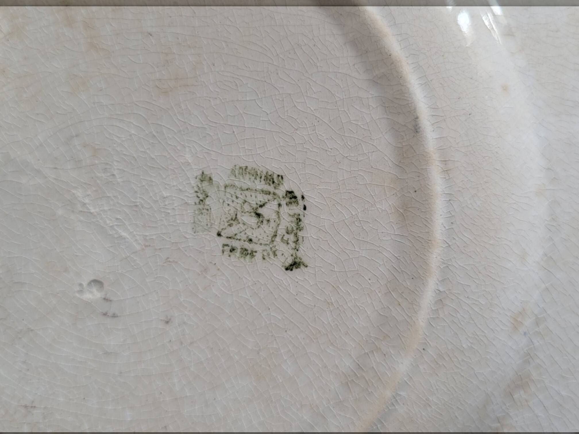 4 earthenware plates, Grigny — "Muguet" model