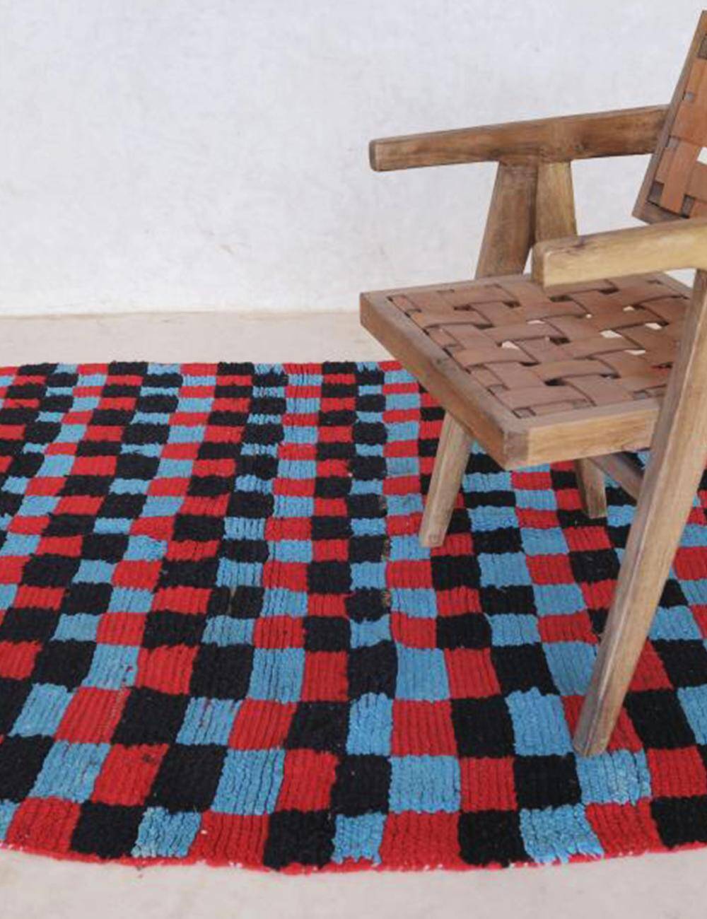 Moroccan Checkerboard Rug - 225 x 148 cm