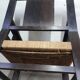 Pair of carved solid wood armchair and vintage rope 1950