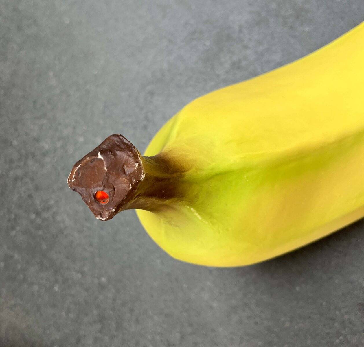 Postmodern banana floor lamp by Heico, 1980s.