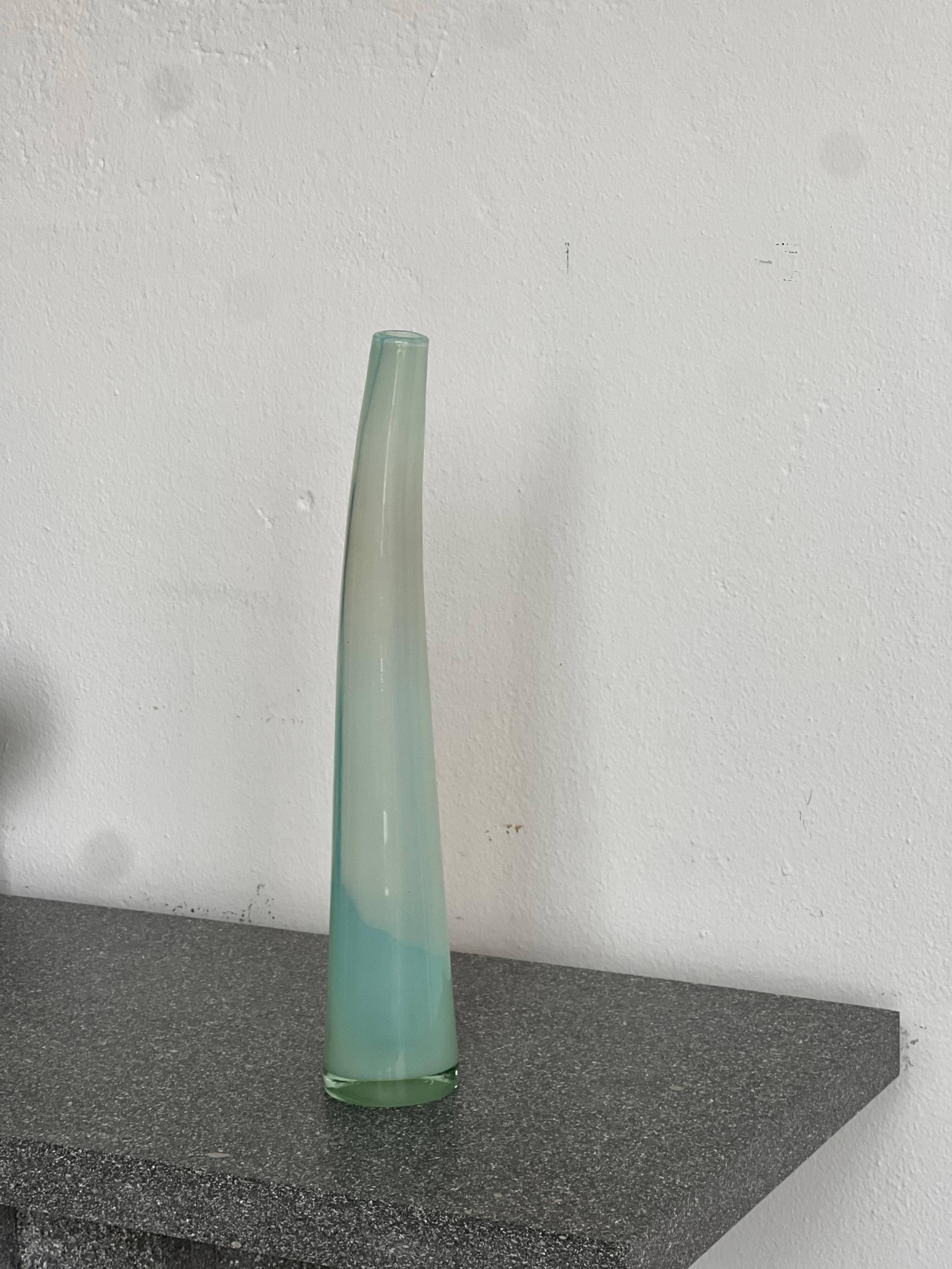Sculptural Murano ''Lattimo'' Glass by Giusto Toso for Leucos , 1970's