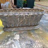 Pair of enamelled cast iron planters from 1900 from Charleville-Mézières