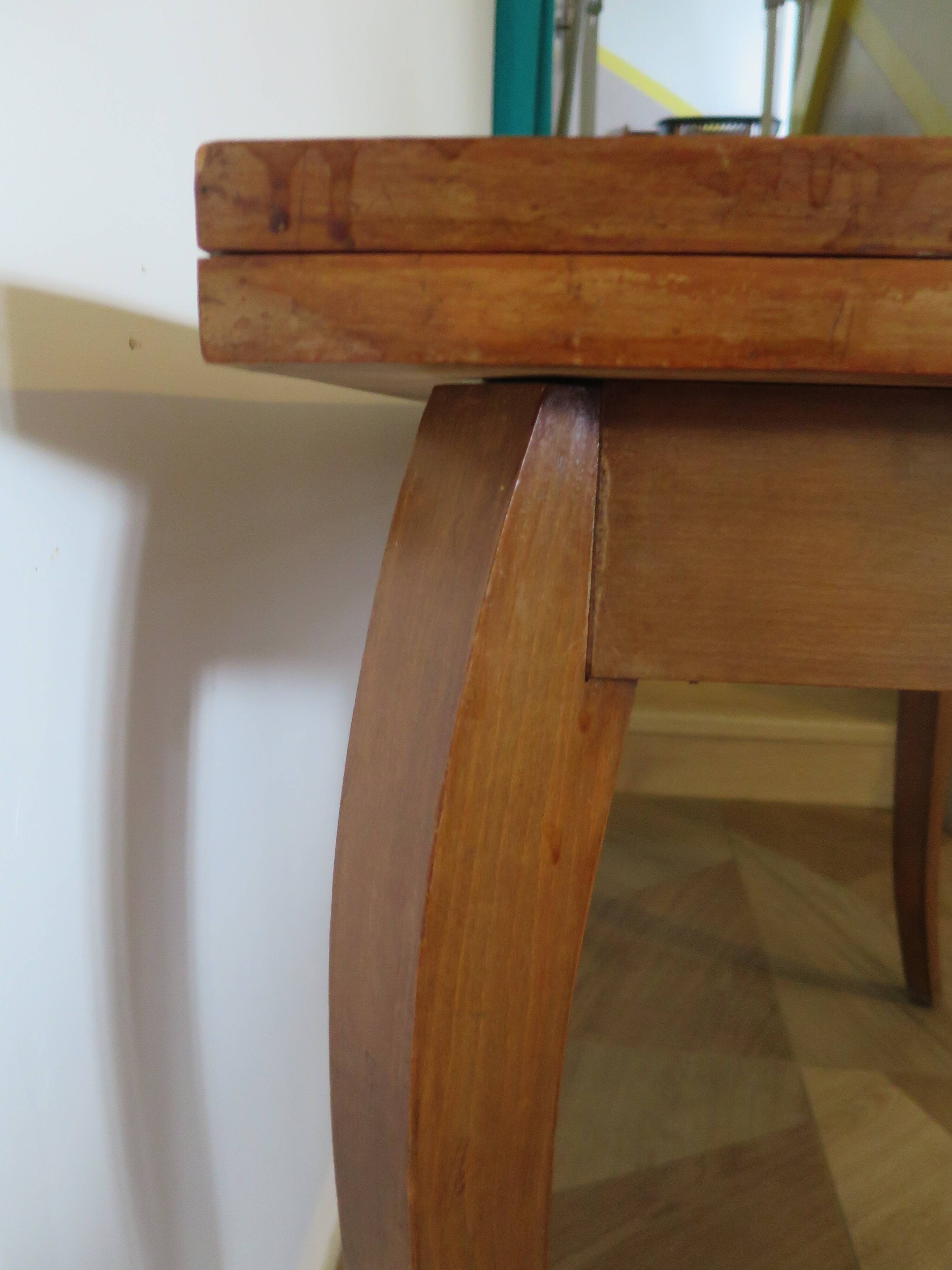 Table de salle à manger extensible, années 50-60
