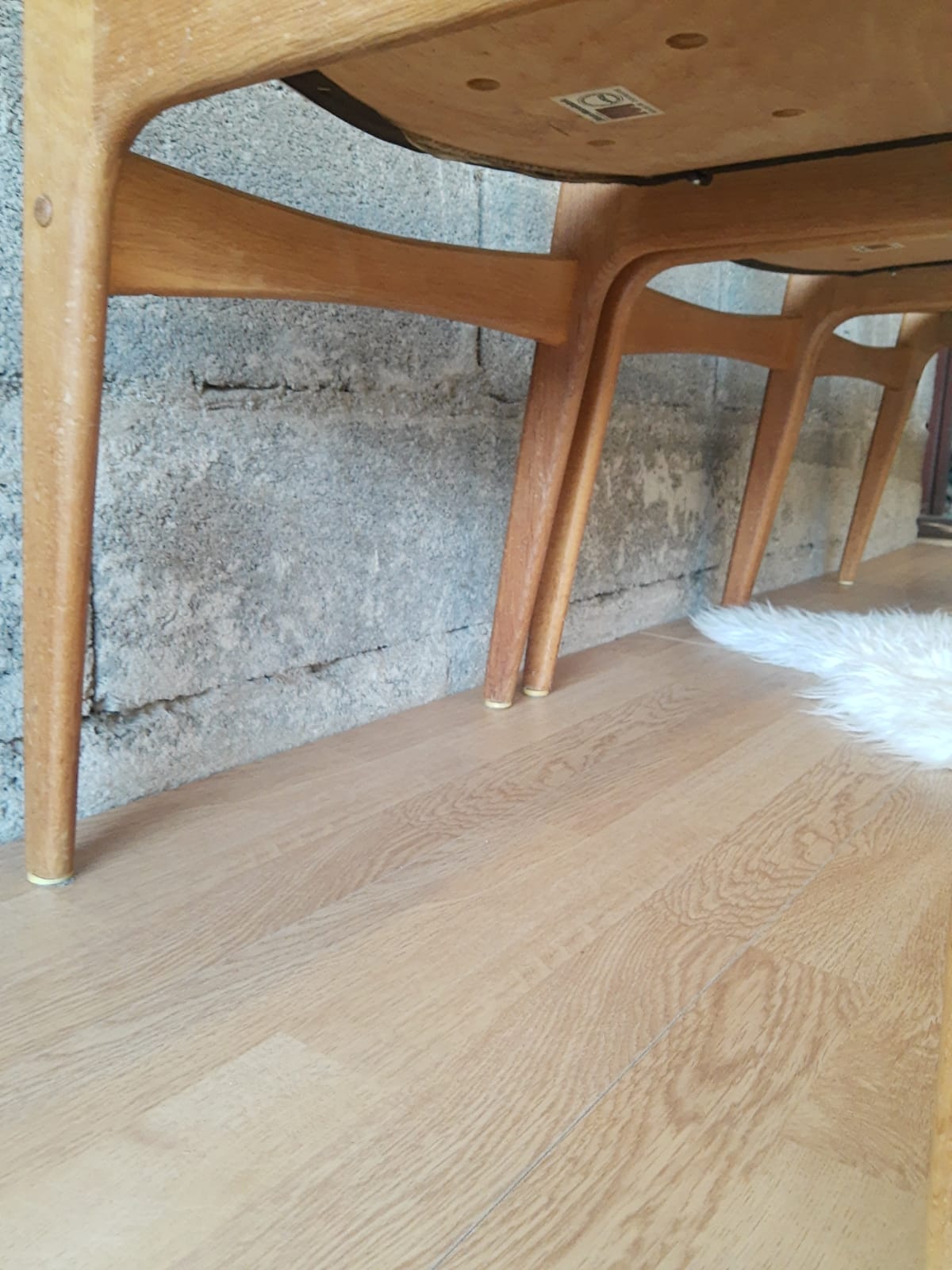 Set of 3 Danish Scandinavian chairs Uldum Mobelfabrik 7171
