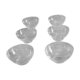 6 crystal cups