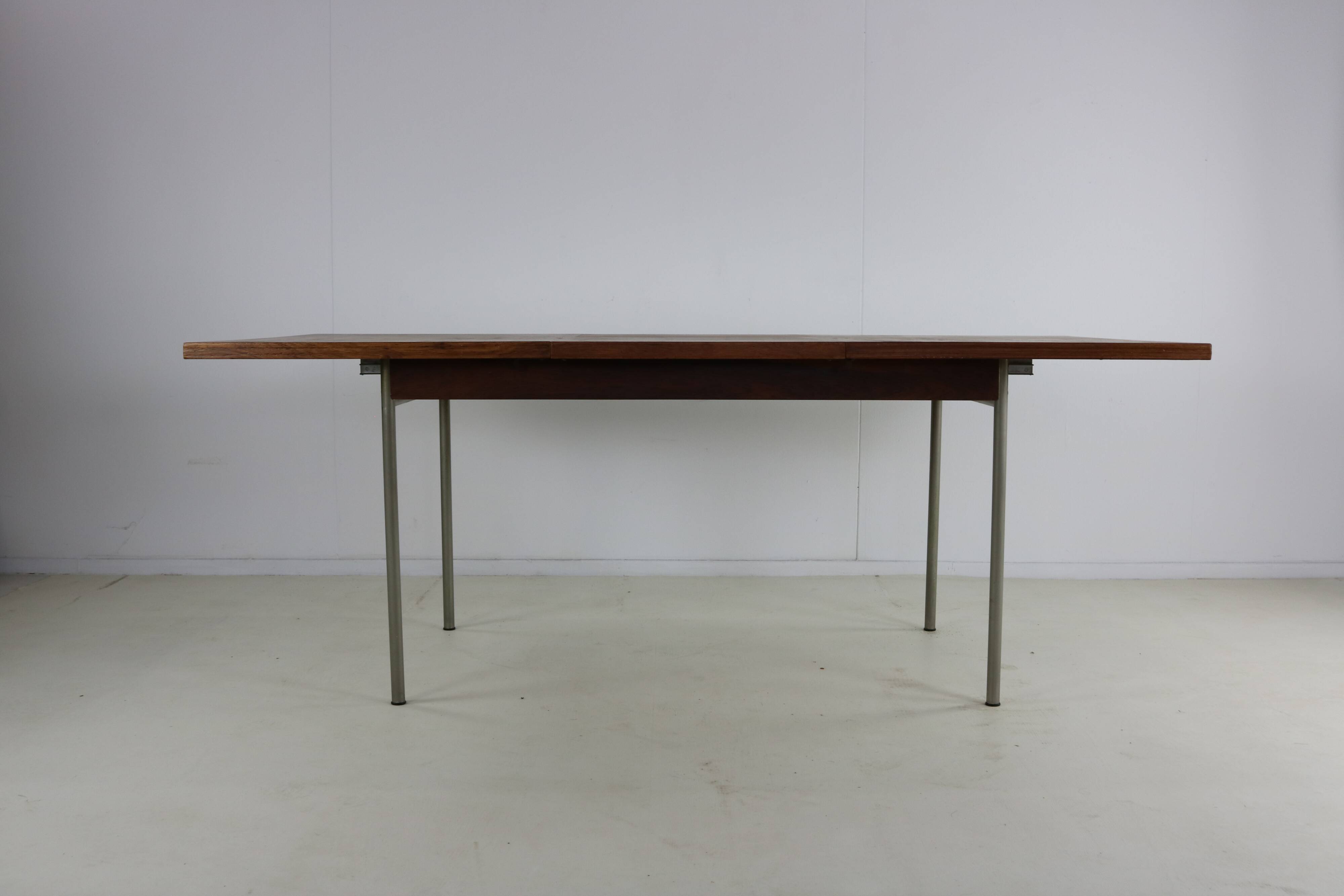 Sixties design rosewood dining table by Cees Braakman for Pastoe
