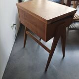 Bureau meuble d'appoint pied compas 50/60s