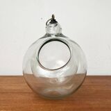 Mid-century glass hanging planter, 1960s