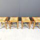 Vintage wicker stools - set of 4, 1960s