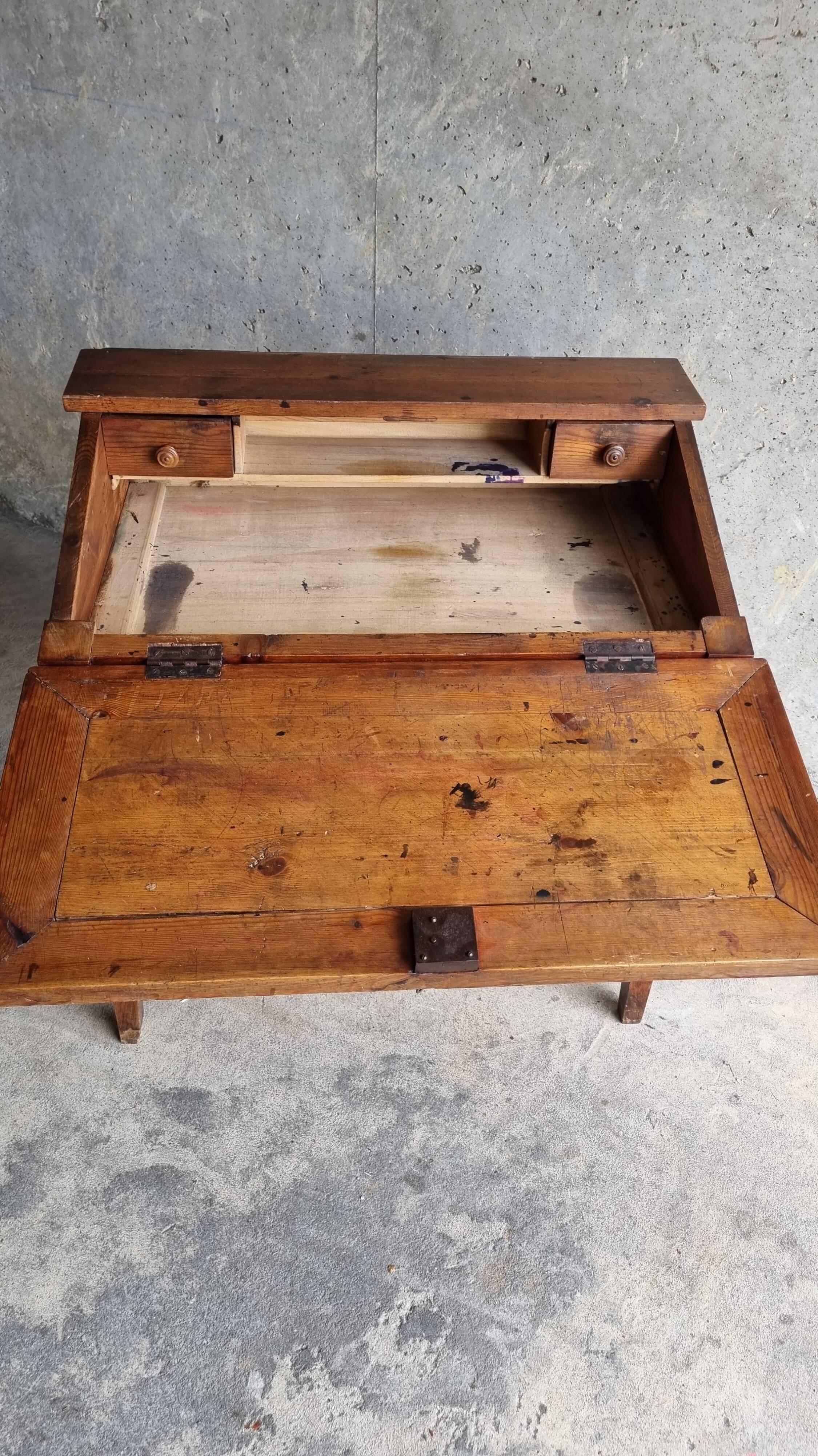 Secrétaire vintage chêne