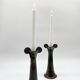 Pair of ceramic candlesticks – "Mouthiers-sur-Boëme", 1960s