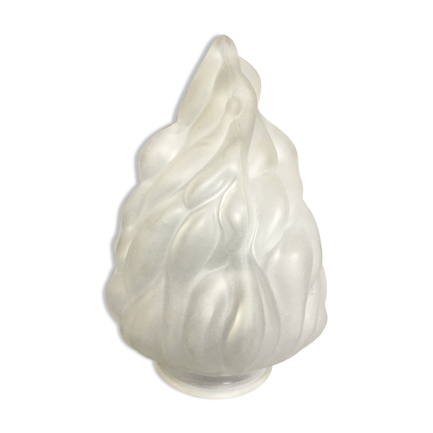 Frosted glass flame lampshade
