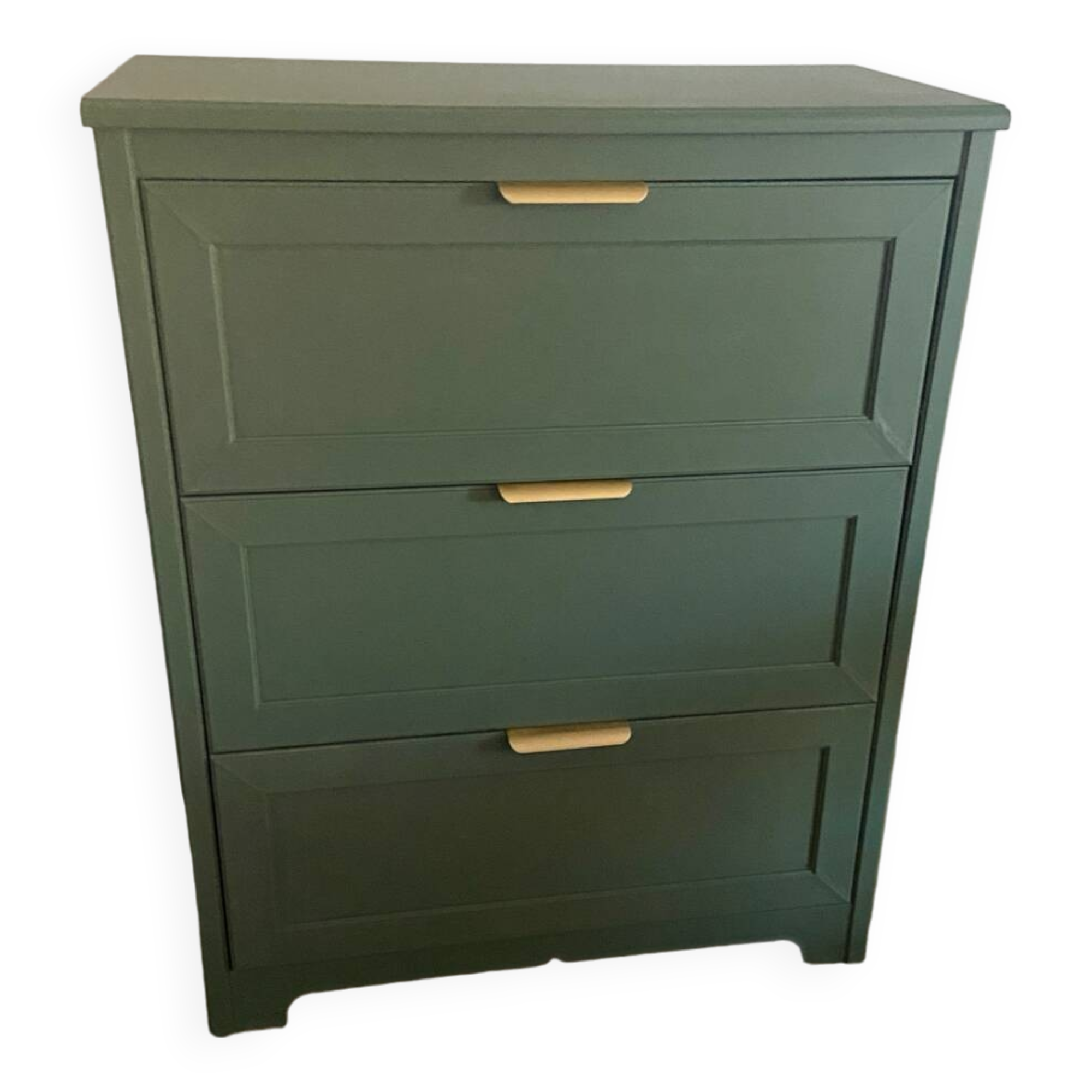 Green chest of drawers with 4 drawers