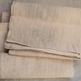 Pair of old hemp sheets, 196x225 cm