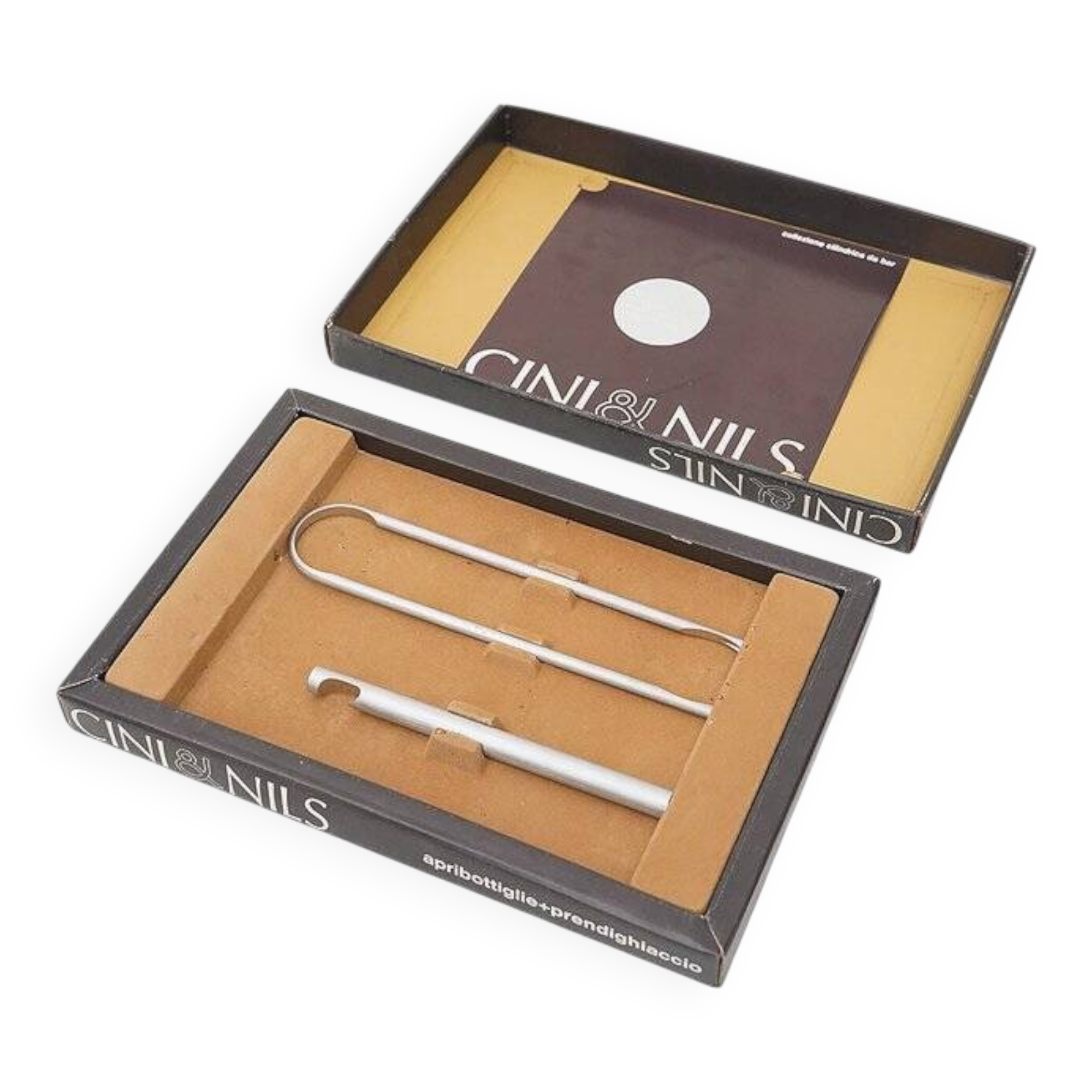 Bottle opener and ice tongs by Studio Opi for Cini and Nils, 1970s, set of 2.