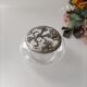 Glass and tin jewelry box