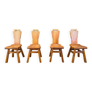 4 chaises brutalistes