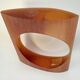 Translucent amber resin vase – Jacqueline Guénot, Full Moon® Paris