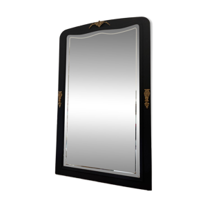 Grand miroir noir mat