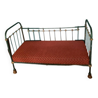 Banquette en fer forgé vintage