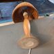 Table lamp in beech and rattan