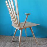 Pair of maple "Mikado" armchairs by J.Foersom and P.Hjort Lorenzen
