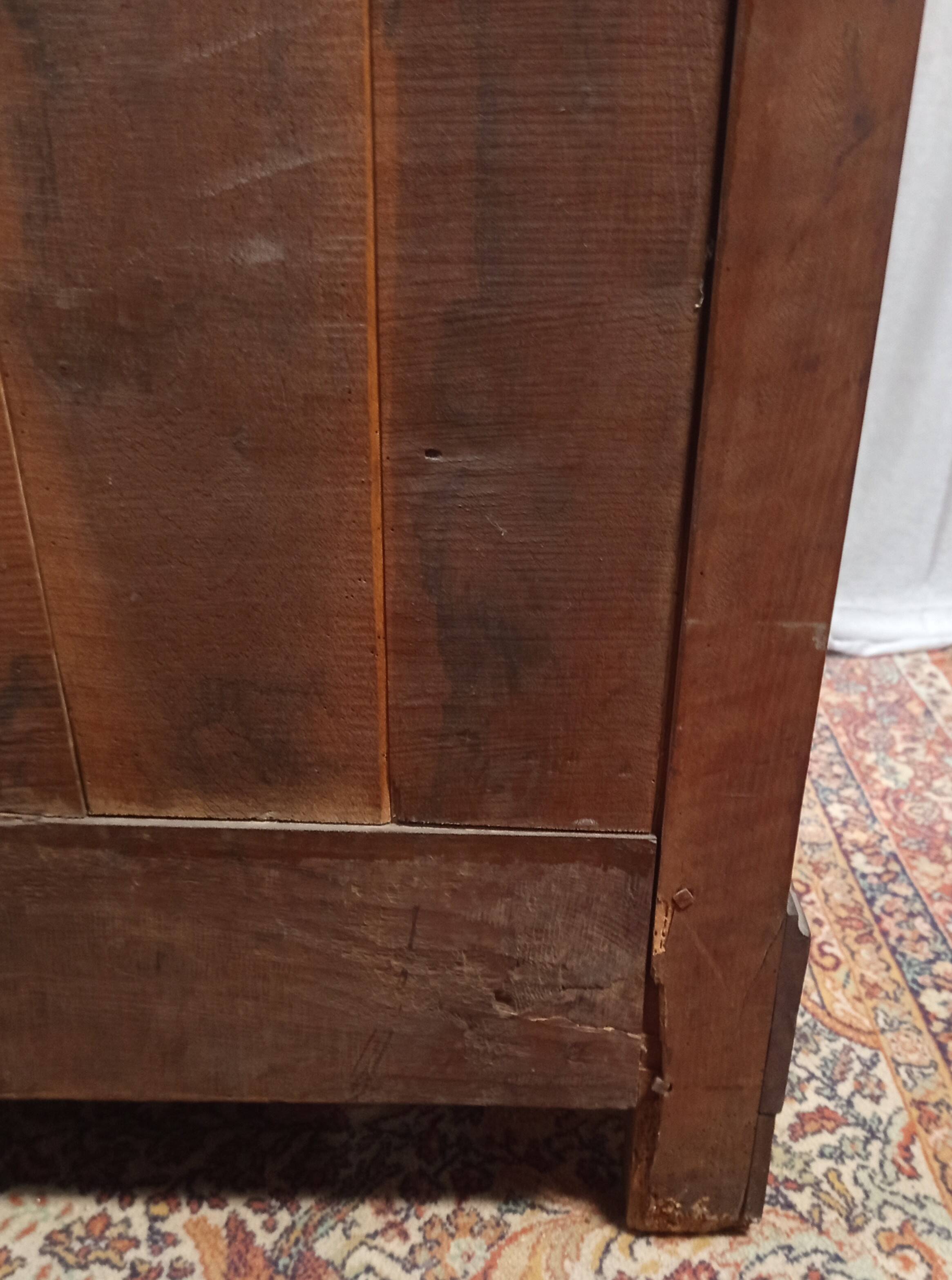 Louis Philippe period walnut wardrobe