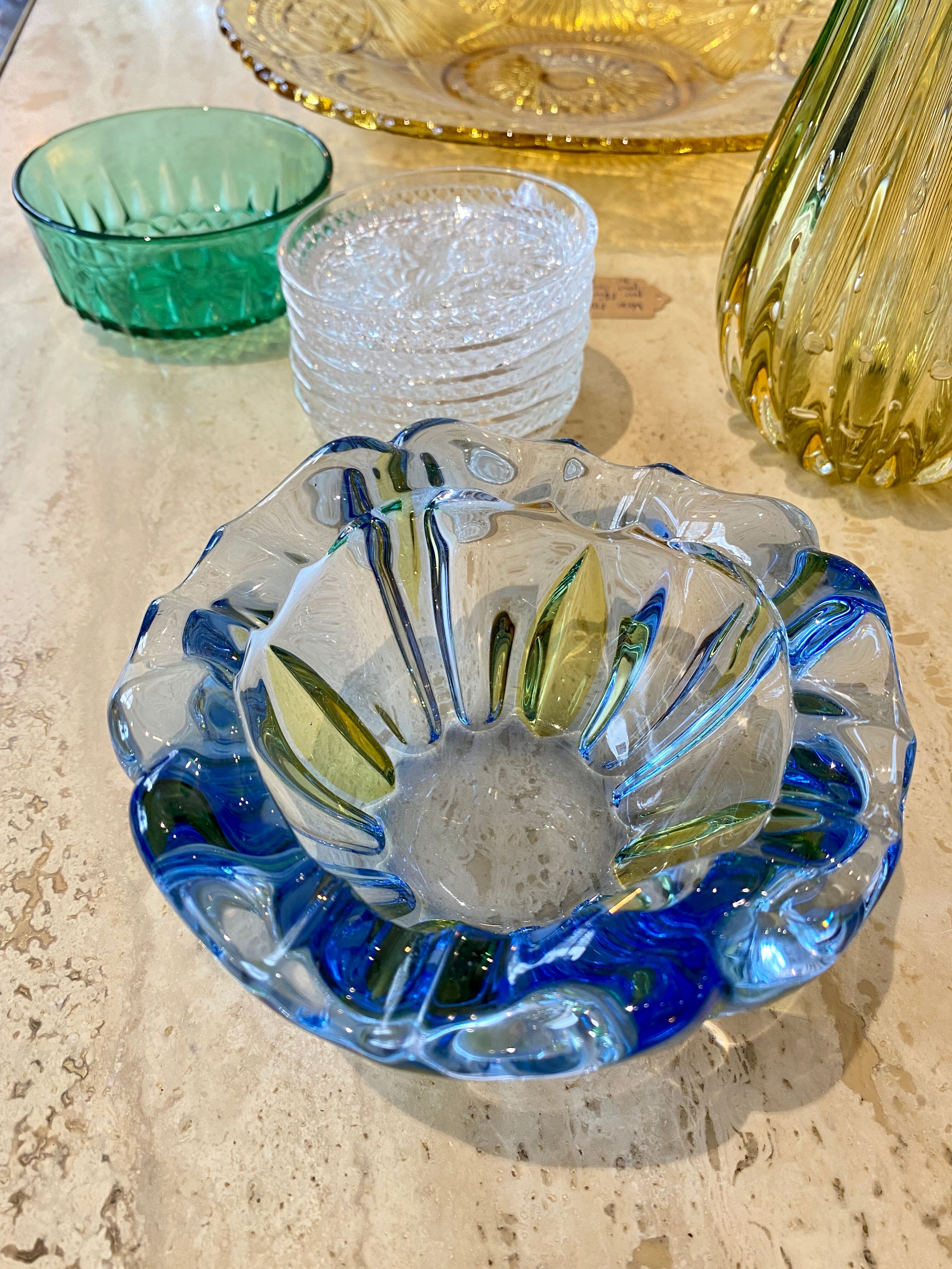 Two-tone Murano ashtray