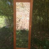 Beveled mirror oak frame