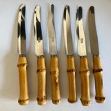 Produit BHV Set de 6 couteaux a fruit manches bambou lames Solingen