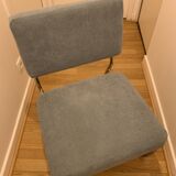 Restored chrome armchair